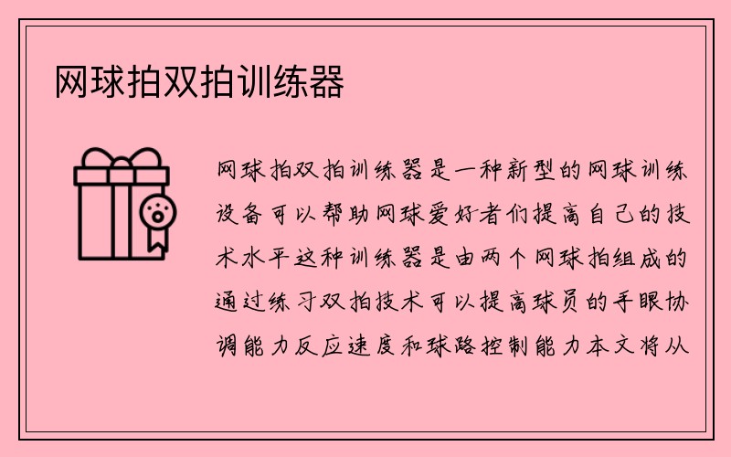 网球拍双拍训练器